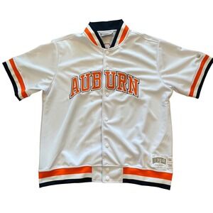 Homefield Auburn University Tigers 1980s shooting shirt White Orange Mens Large